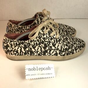 Toms black and white pattern sneakers